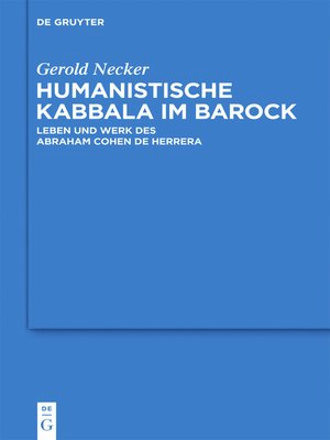 cover image of Humanistische Kabbala im Barock
